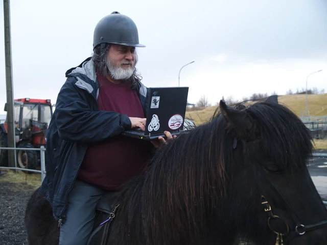 Stallman and his Thinkpad